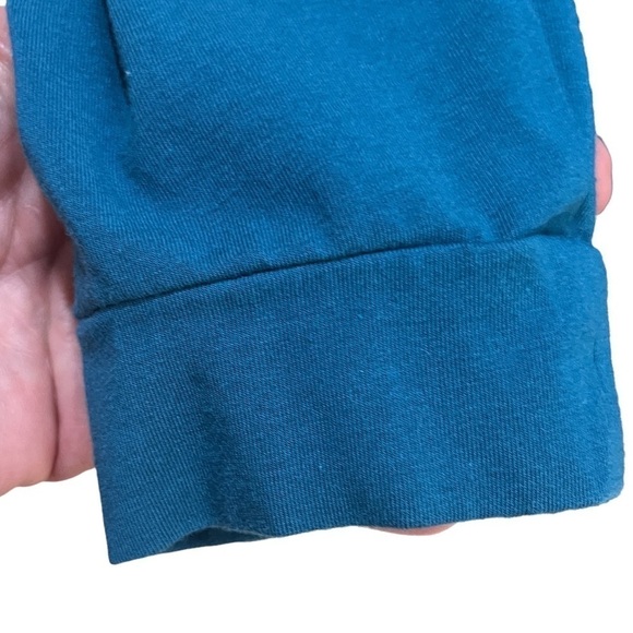 Soft Surroundings Teal Blue Button Down Top w/Pockets Sz XS - Picture 6 of 9
